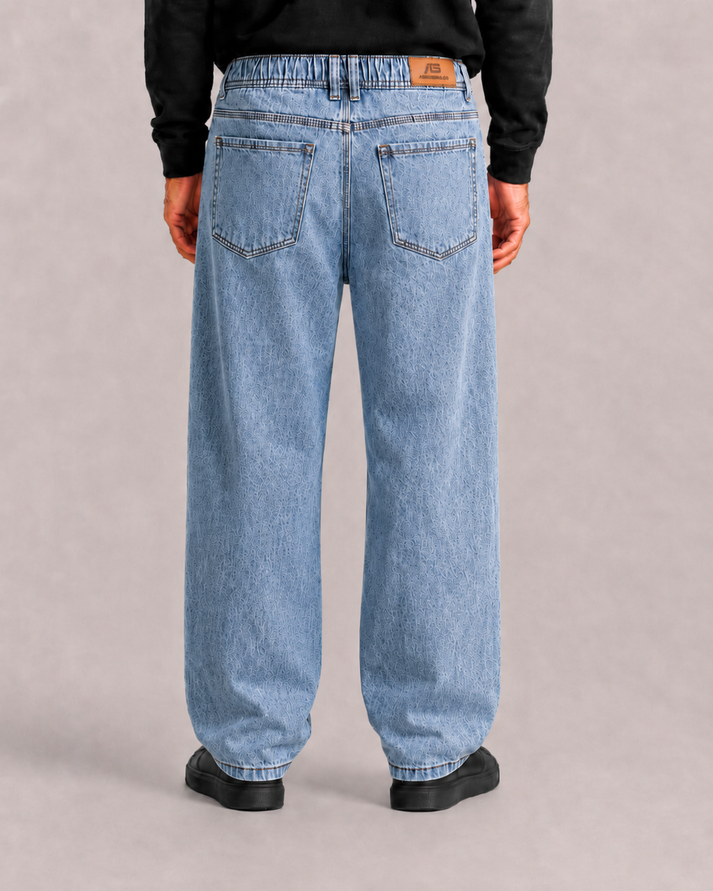 Jean bota recta Hombre